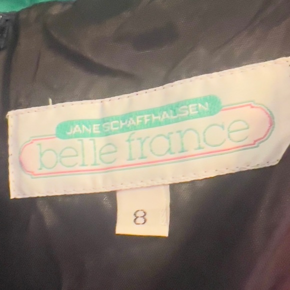 VINTAGE JANE SCHAFFHAUSEN BELLE FRANCE STRAPLESS MIDI COTTAGECORE EVENT DRESS 8 - Picture 5 of 10